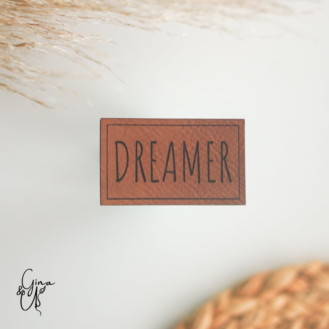 Kunstlederlabel „Dreamer“