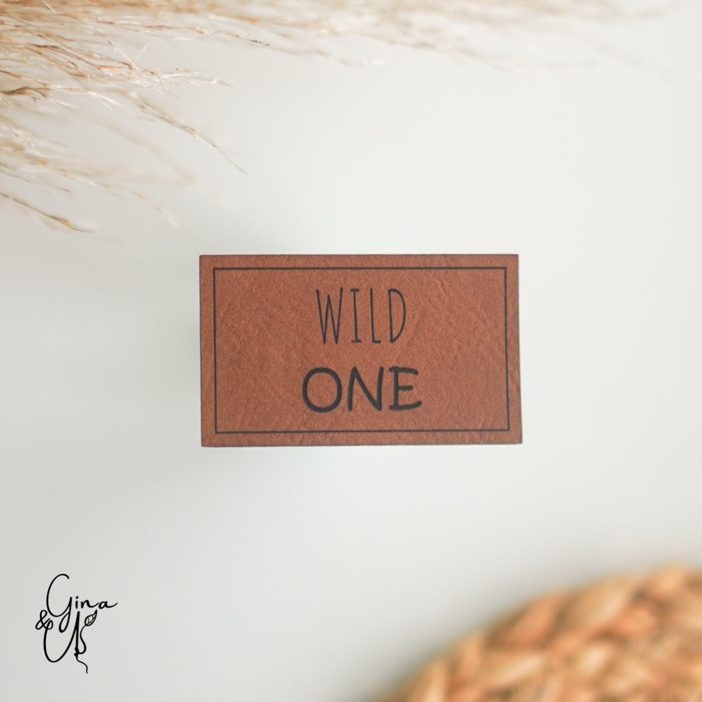 Kunstlederlabel „Wild One“