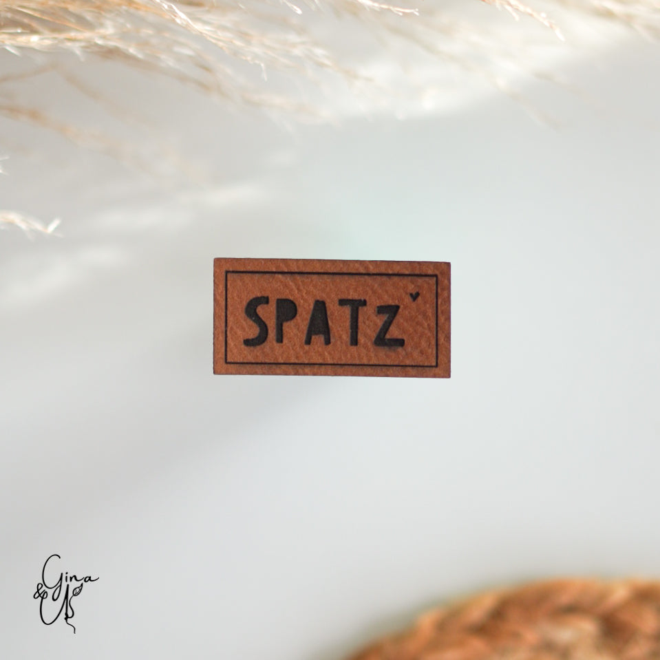 Kunstlederlabel „Spatz