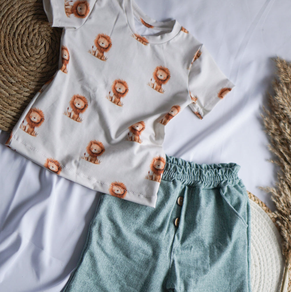 Kinderstoff Meterware Löwe