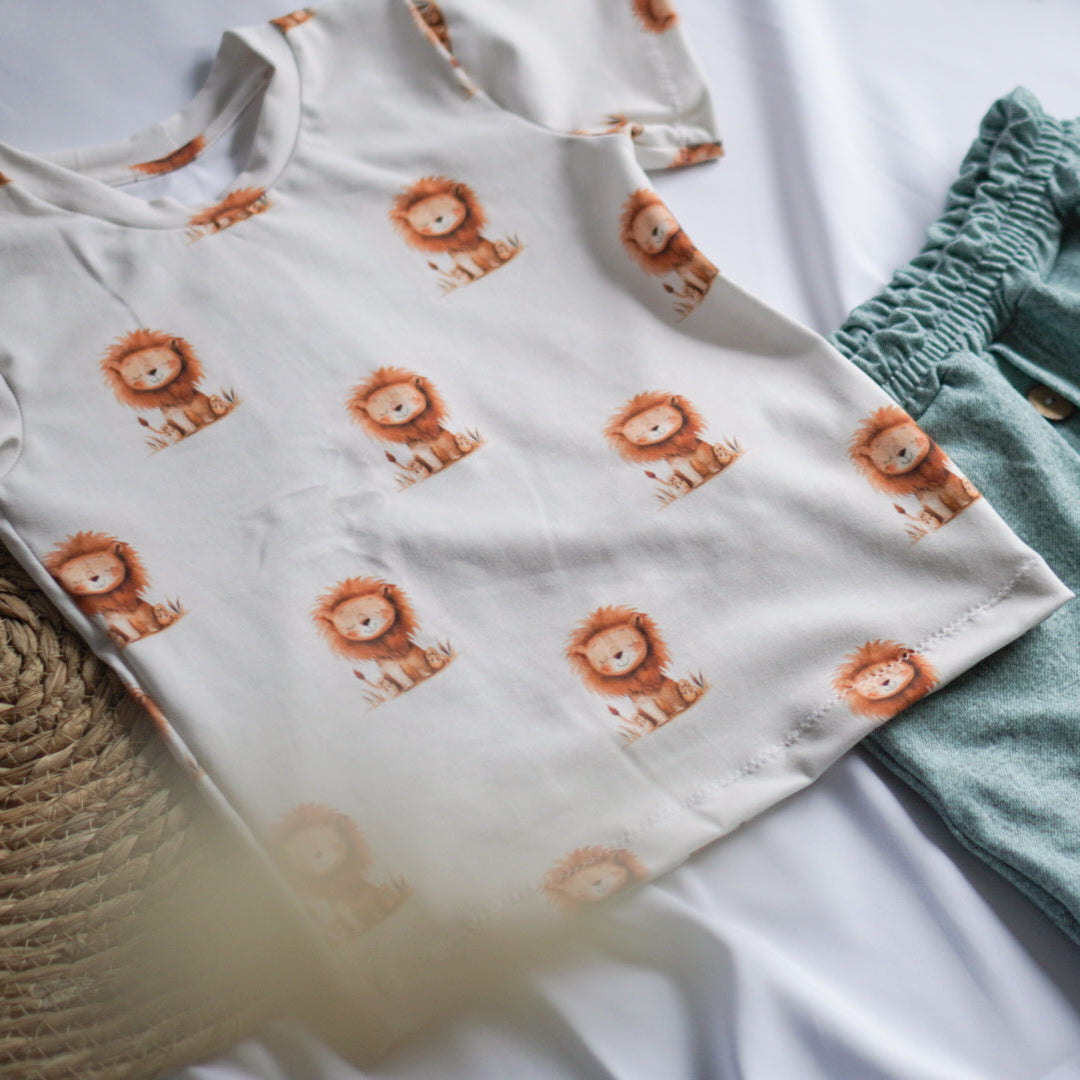 Kinderstoff Meterware Löwe