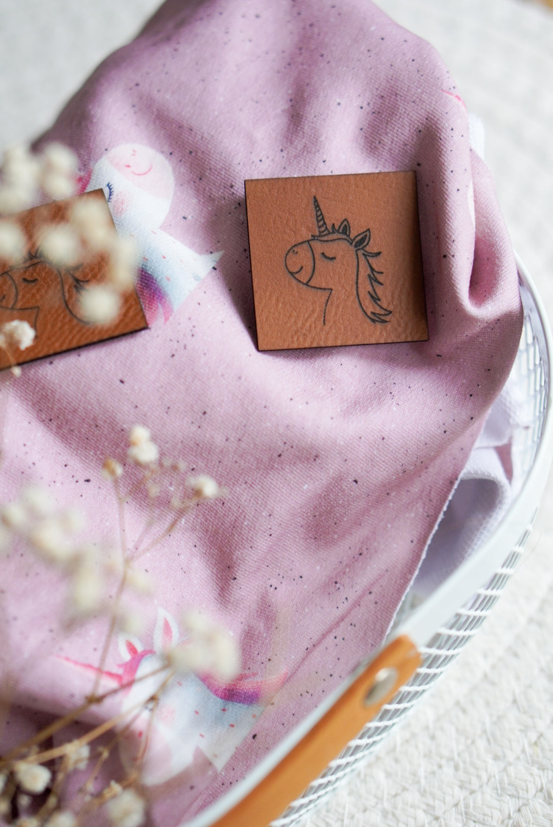 Kunstlederlabel „Einhorn Klara"