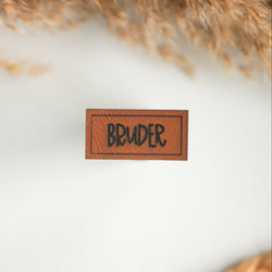 Kunstlederlabel „Bruder"