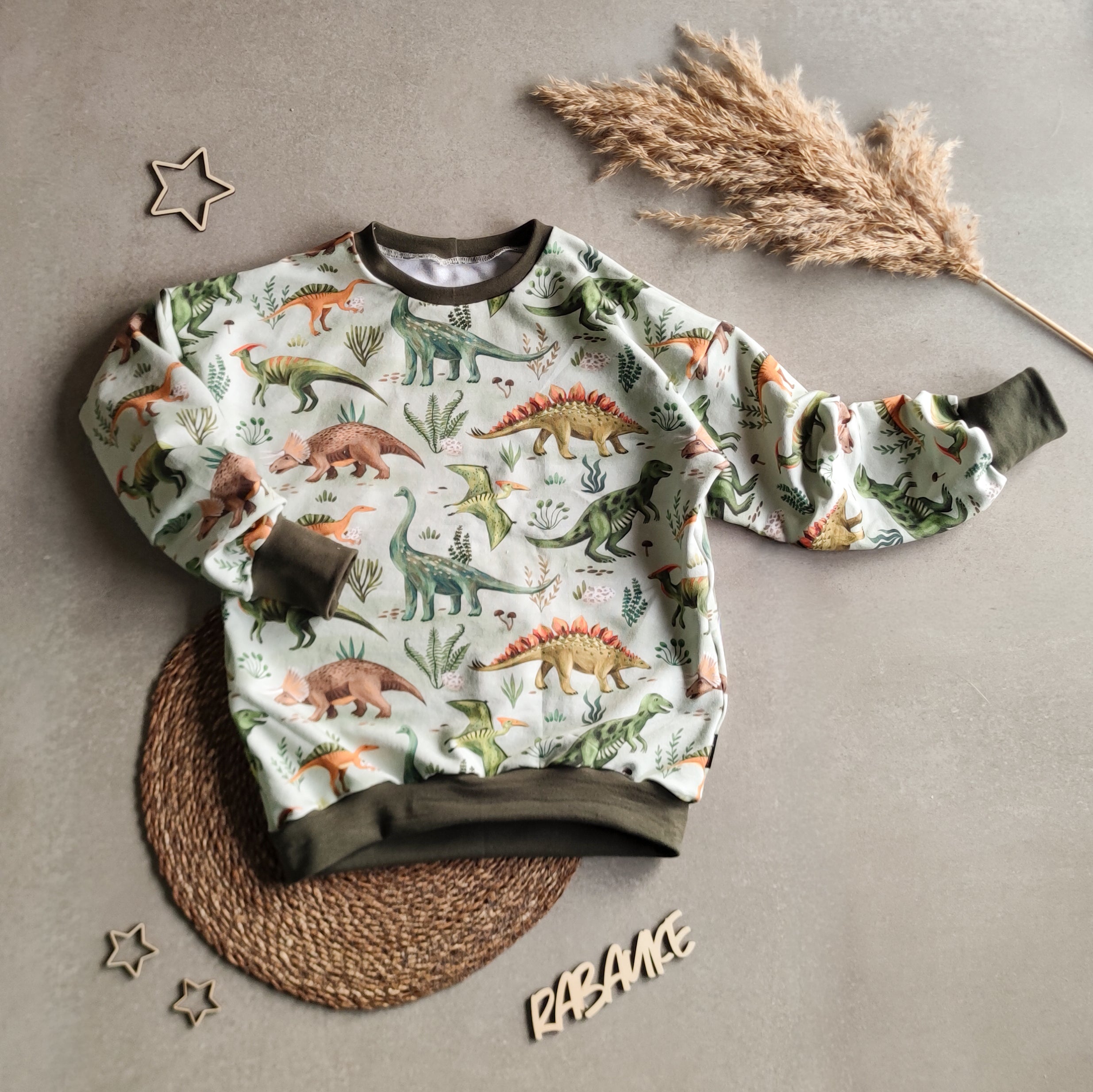 Meterware Kinderstoff für Jungs mit Dinos