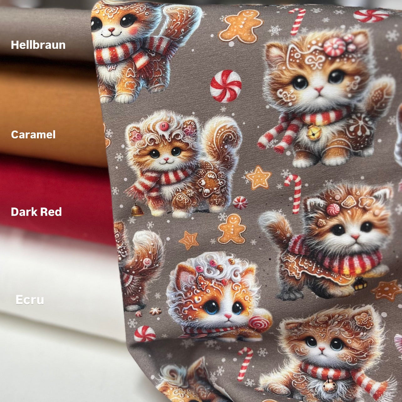 Stoffvorbestellung "Lebkuchen Katze"
