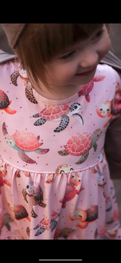 Bio Jersey "rosa Schildkröten"