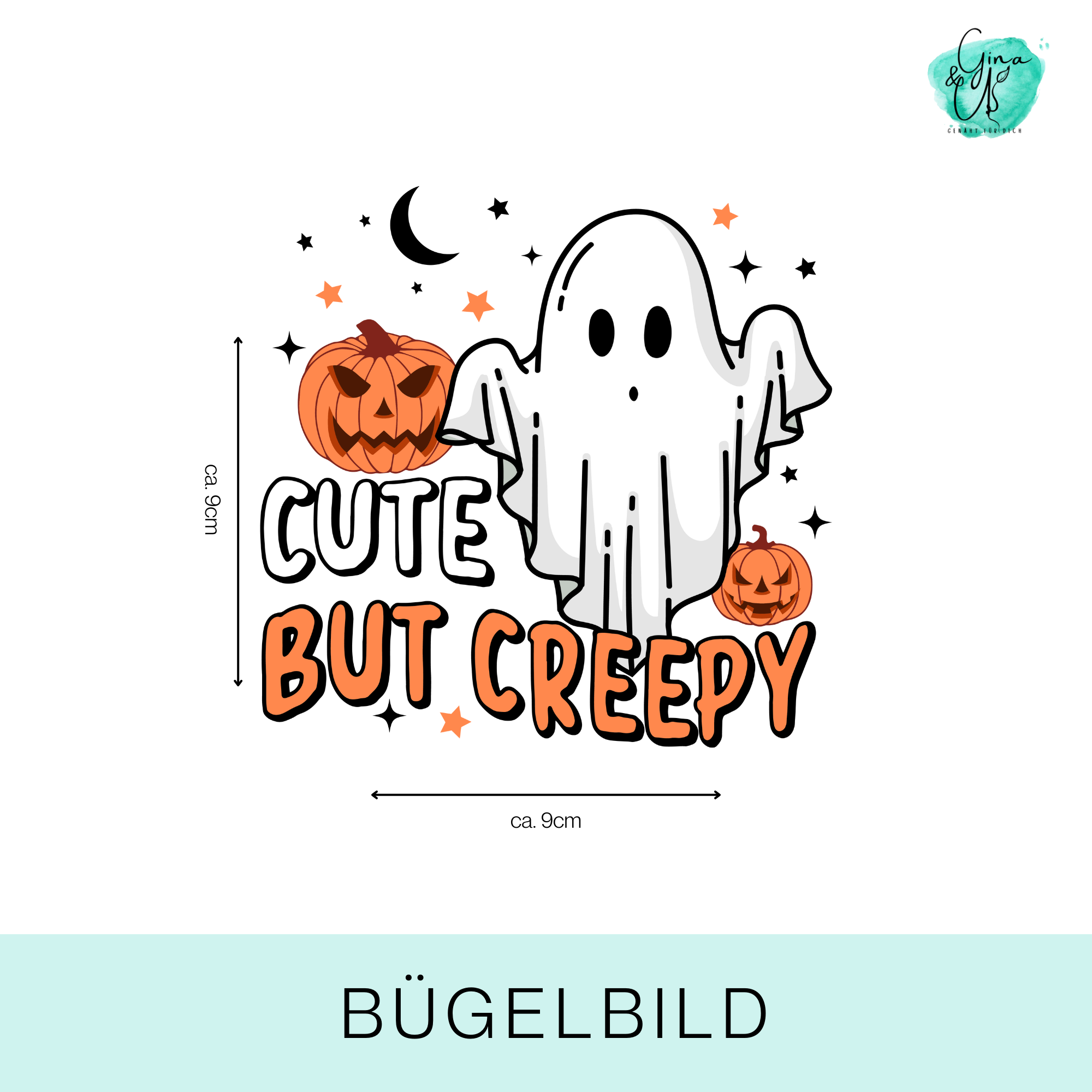 Bügelbild „cute but creepy