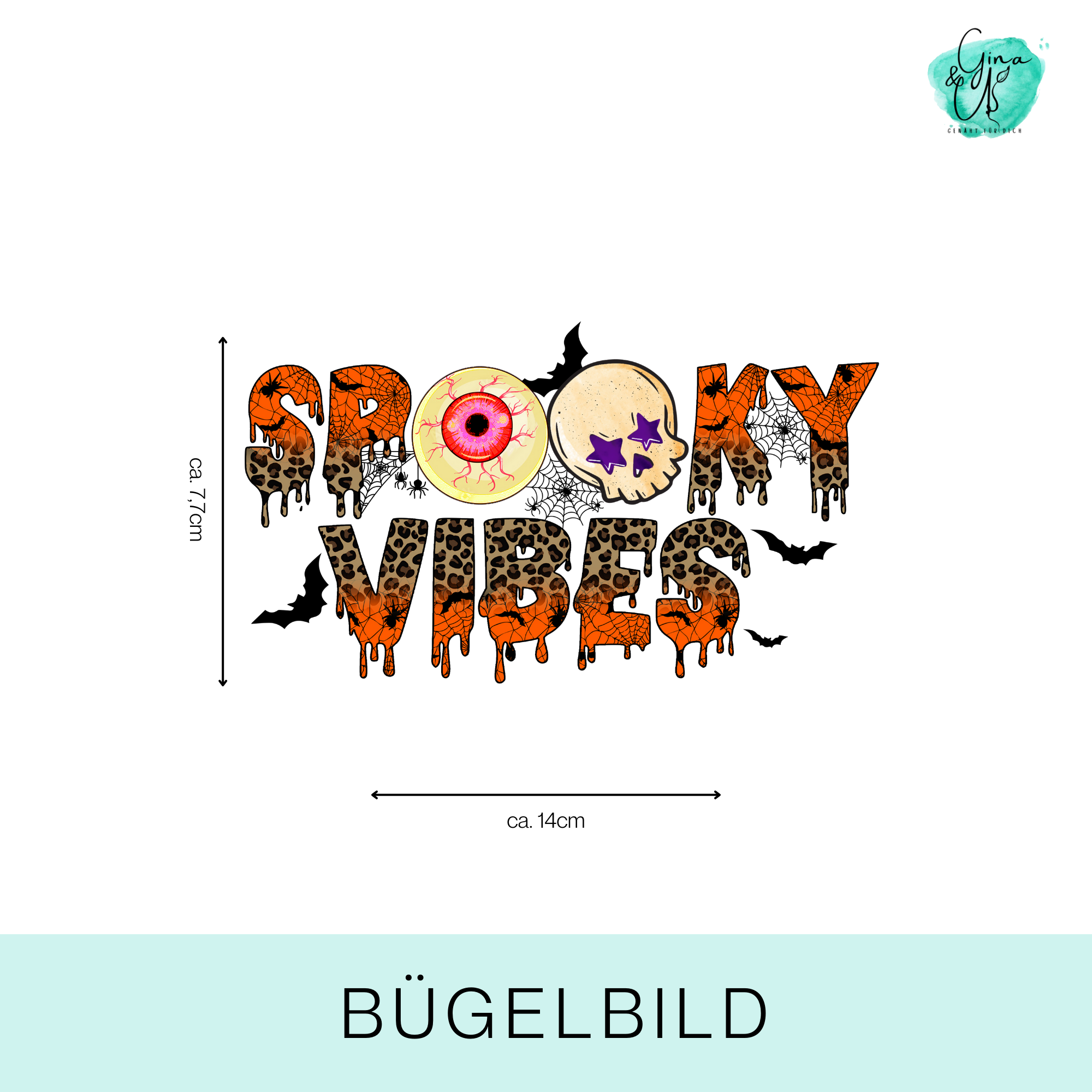 Bügelbild „spooky vibes