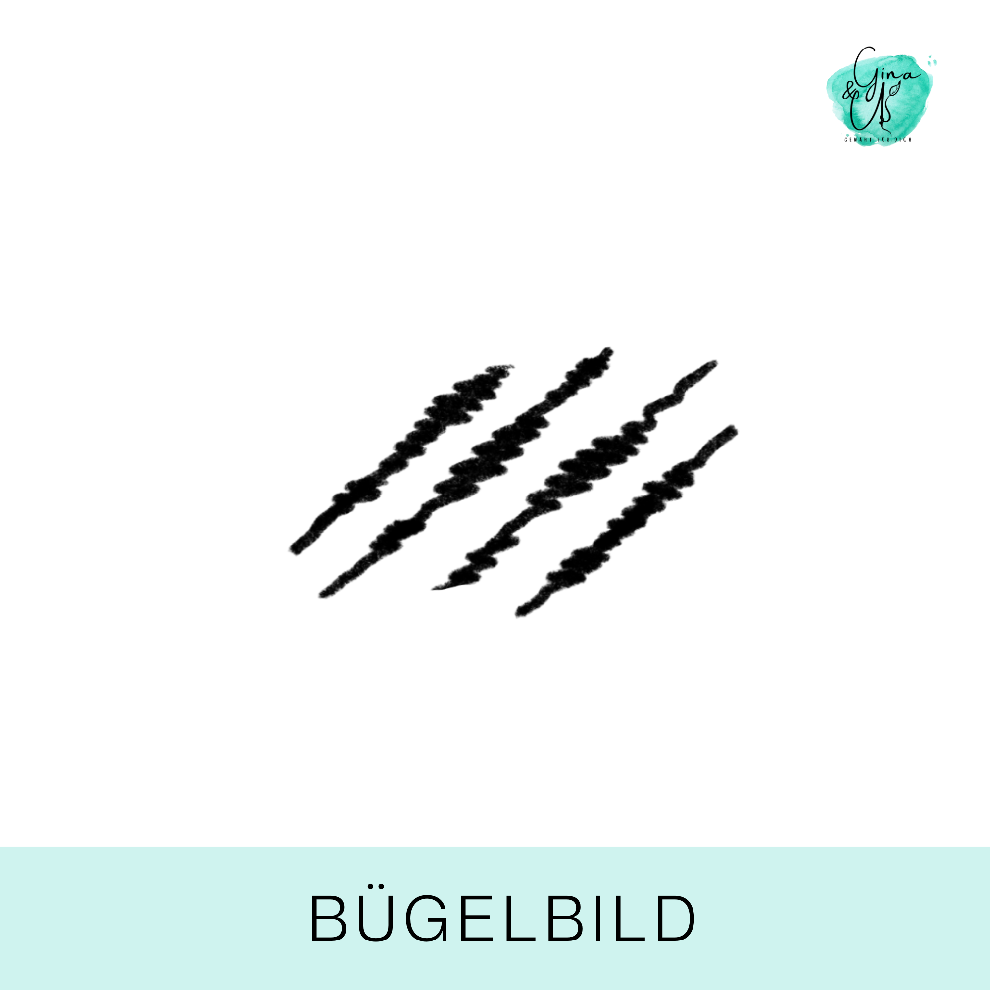 Bügelbild für Kinder mit Tigerkratzer von Katzengold Design. Ideal für Kleidung, Taschen und mehr!