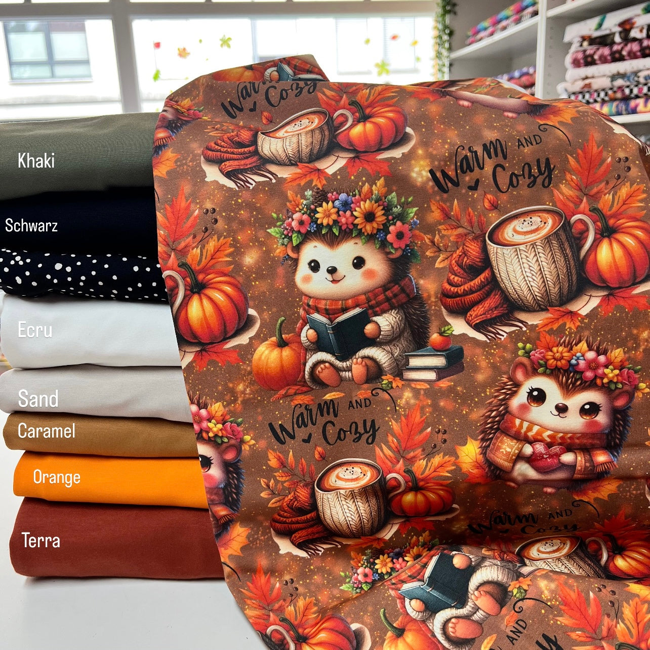 Stoffvorbestellung "Herbst Igel"