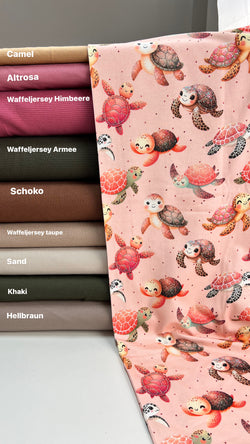 Bio Jersey "rosa Schildkröten"