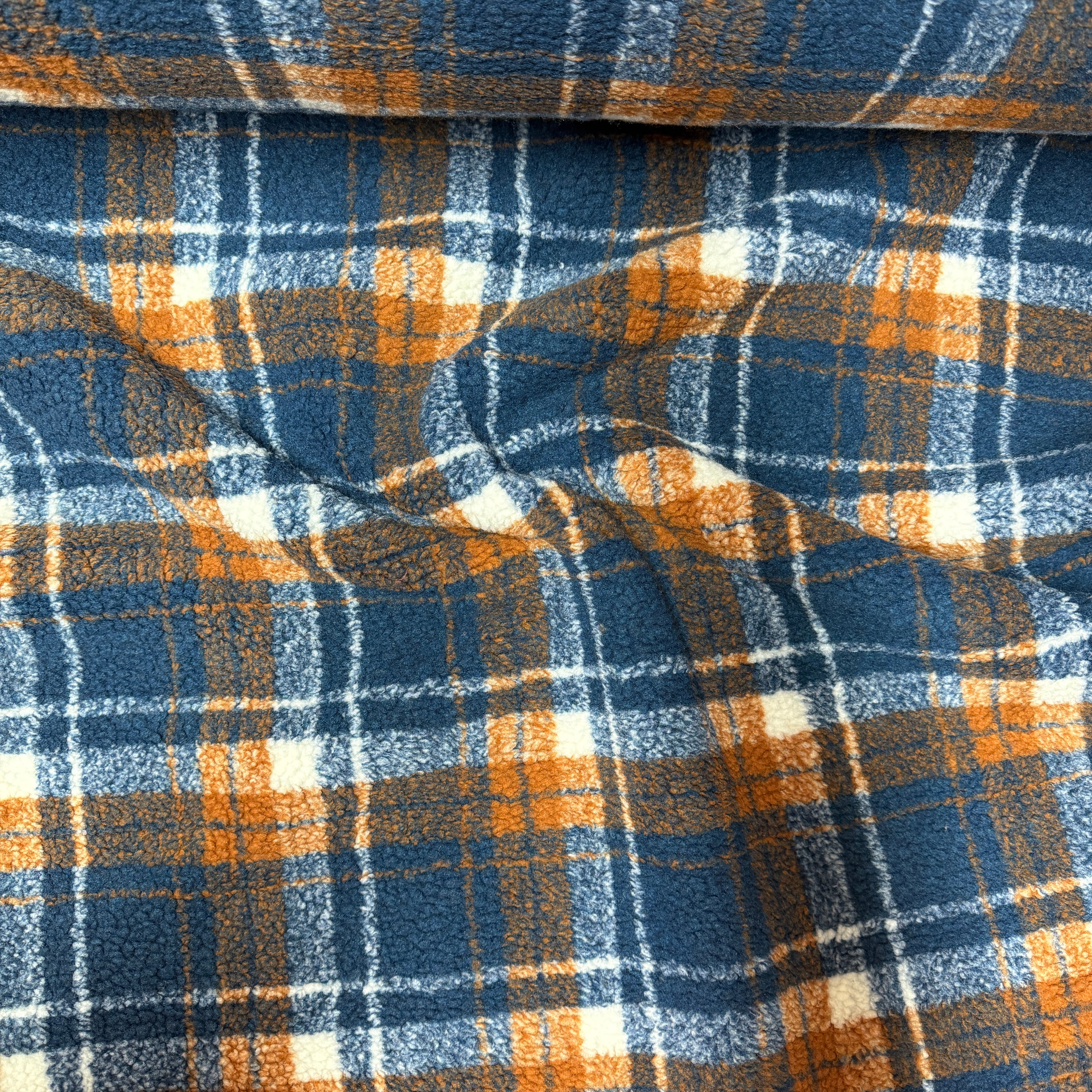 Teddy "Schottenkaro – navy/cognac"