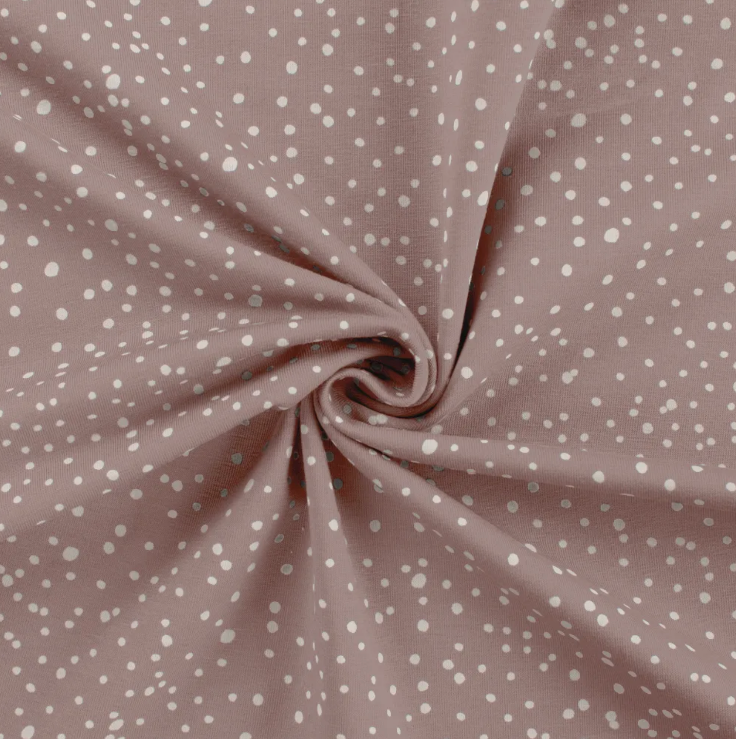 Baumwoll Jersey Dusty Rose Dots