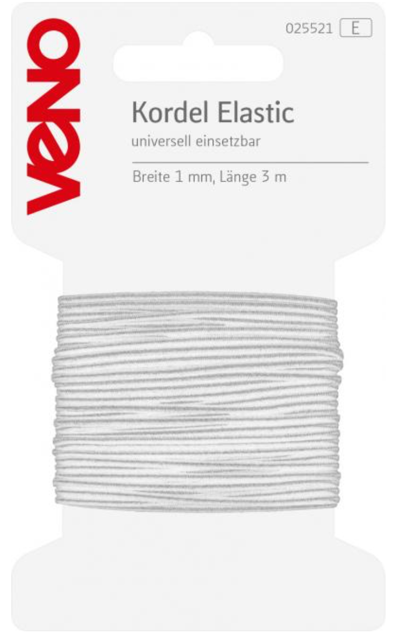 Kordel Elastic 1mm verschiedene Farben