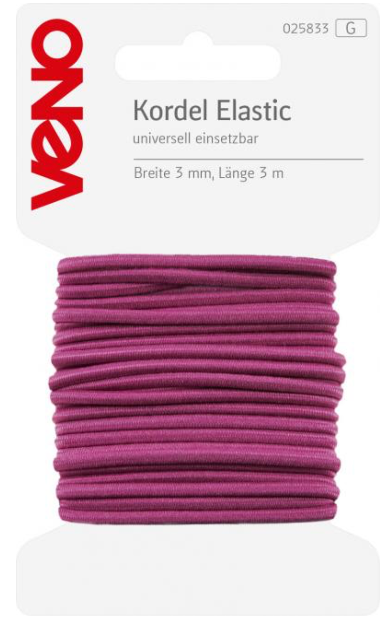 Kordel Elastic 3mm verschiedene Farben
