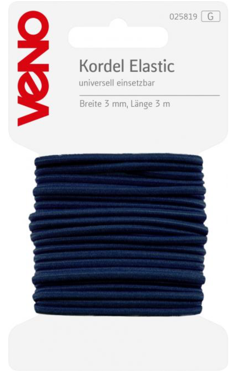Kordel Elastic 3mm verschiedene Farben