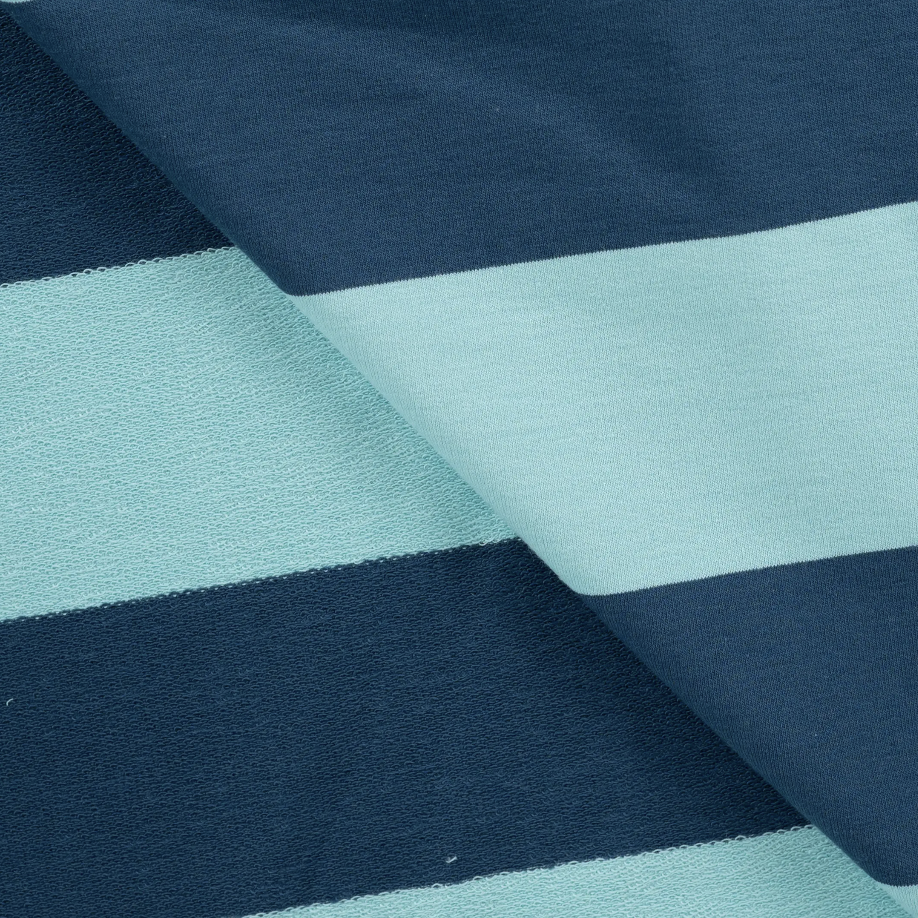 French Terry "Stripe Petrol" REST 70cm