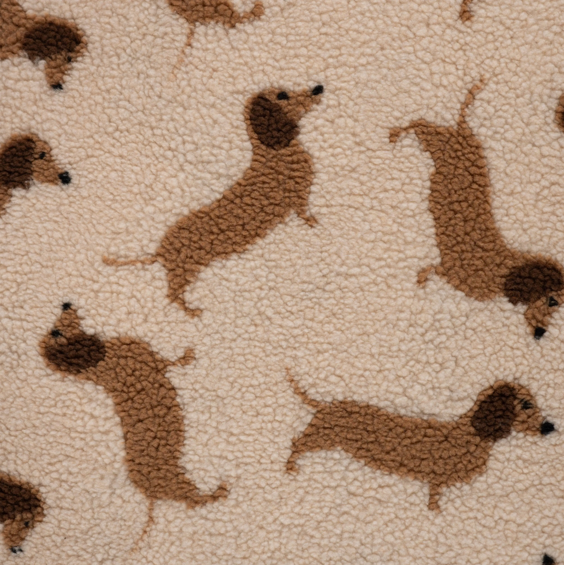Teddy Jacquard "Dackel Hund"
