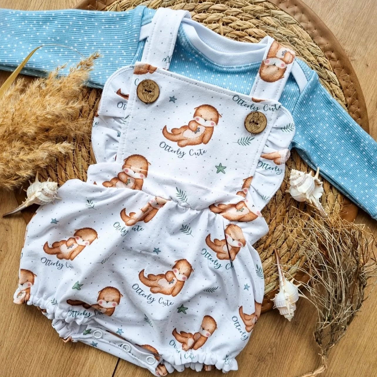 Kinderstoff süße Otter Otterstoff als Kinderkleidung genäht