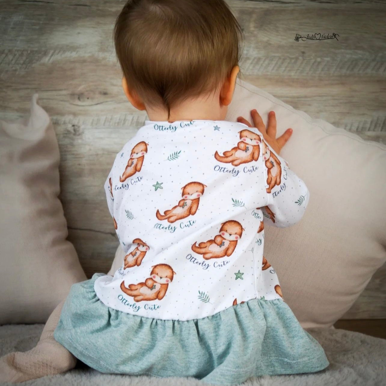 Kinderstoff süße Otter Otterstoff als Kinderkleidung genäht
