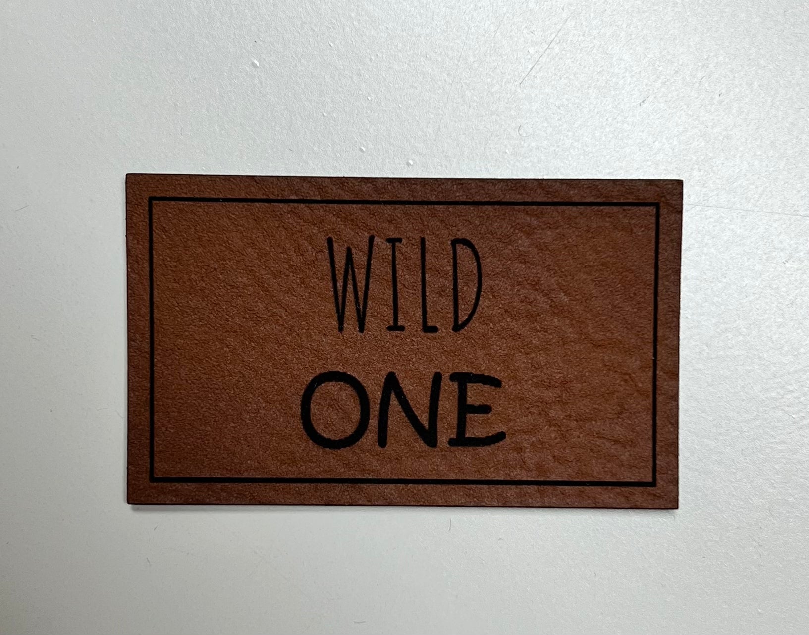 Kunstlederlabel „Wild One“