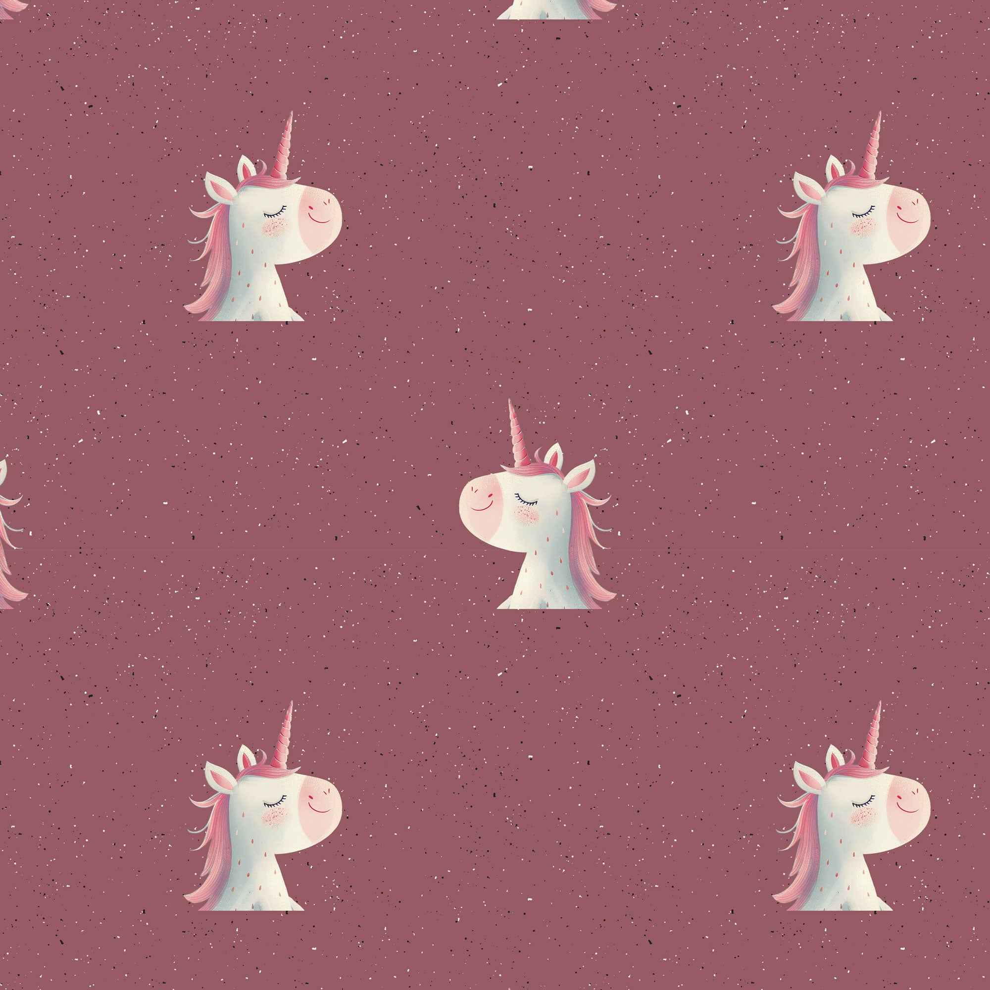 Kinderstoff süßes Einhorn auf berre Hintergrund