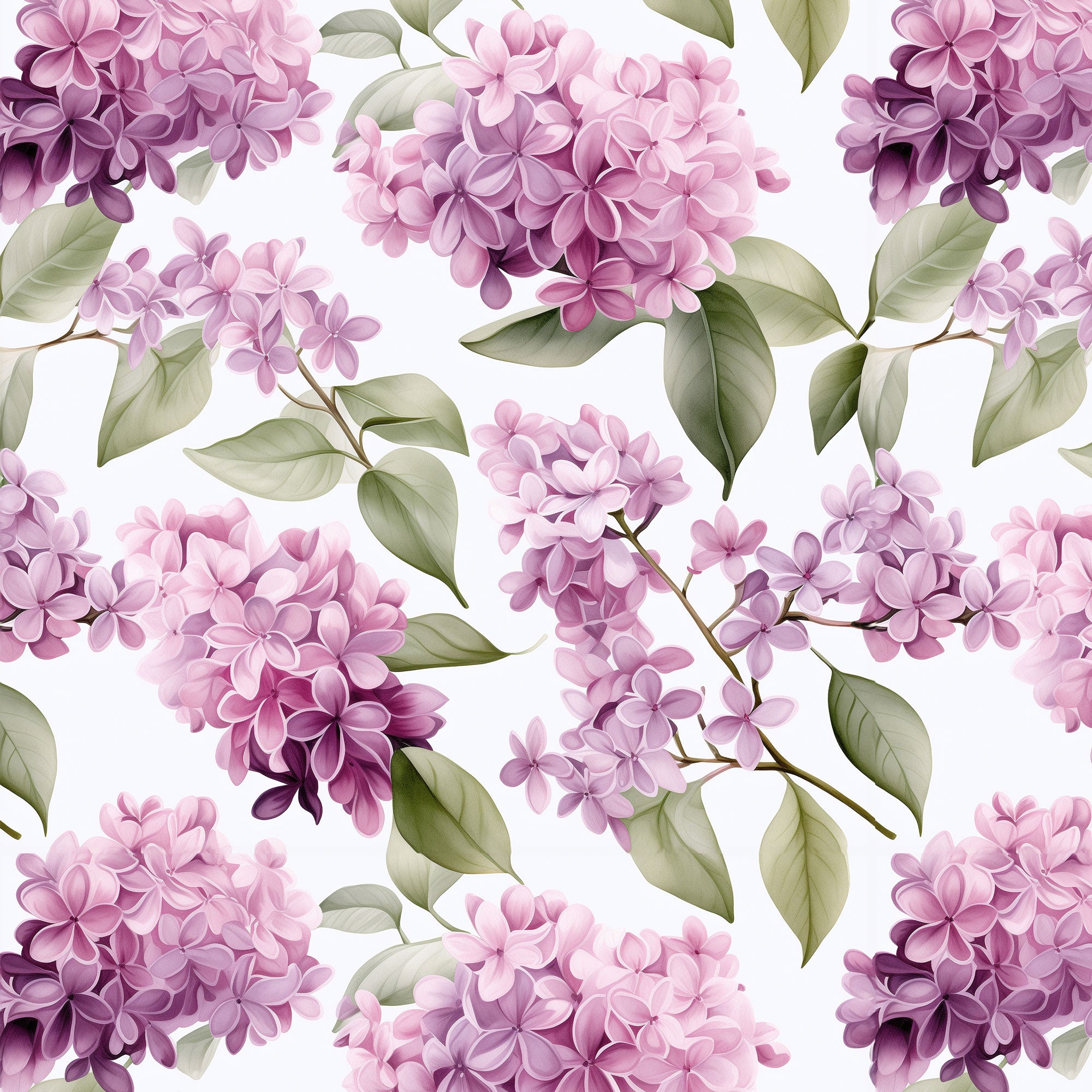 Damenstoff Meterware Flieder Blumenstoff