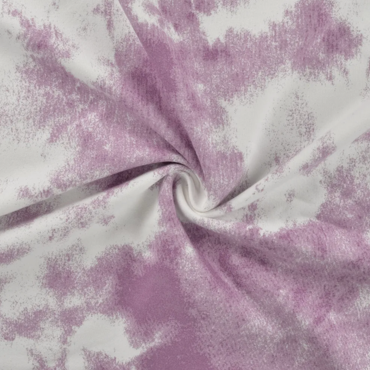 French Terry mit lila Wolken , Batik