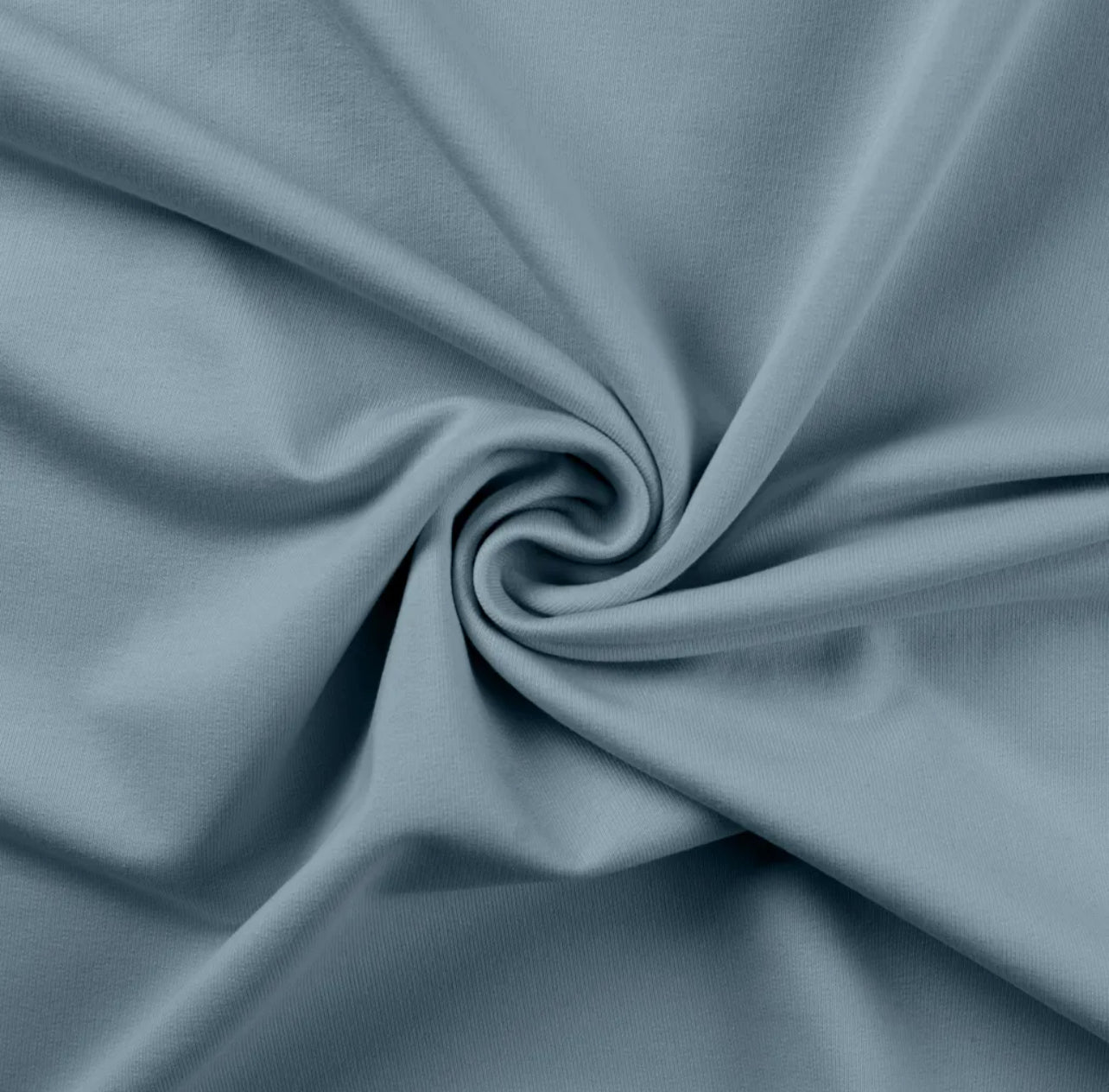 Bündchen Schlauchware Dusty Blue Blau