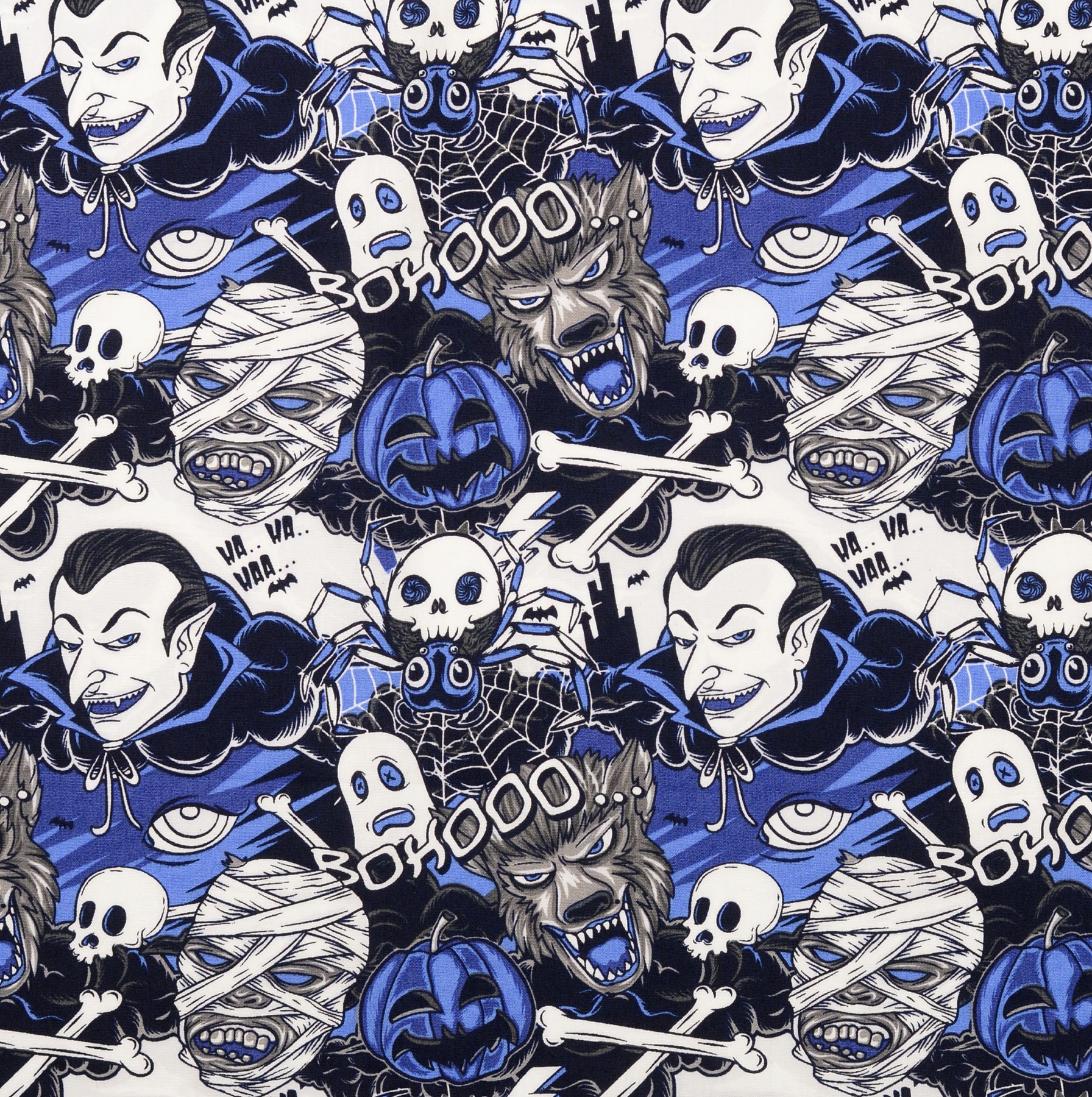 Halloween Deko Stoff Vampir Werwolf