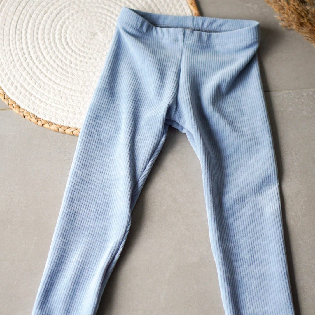 Cordjersey "dusty blue"