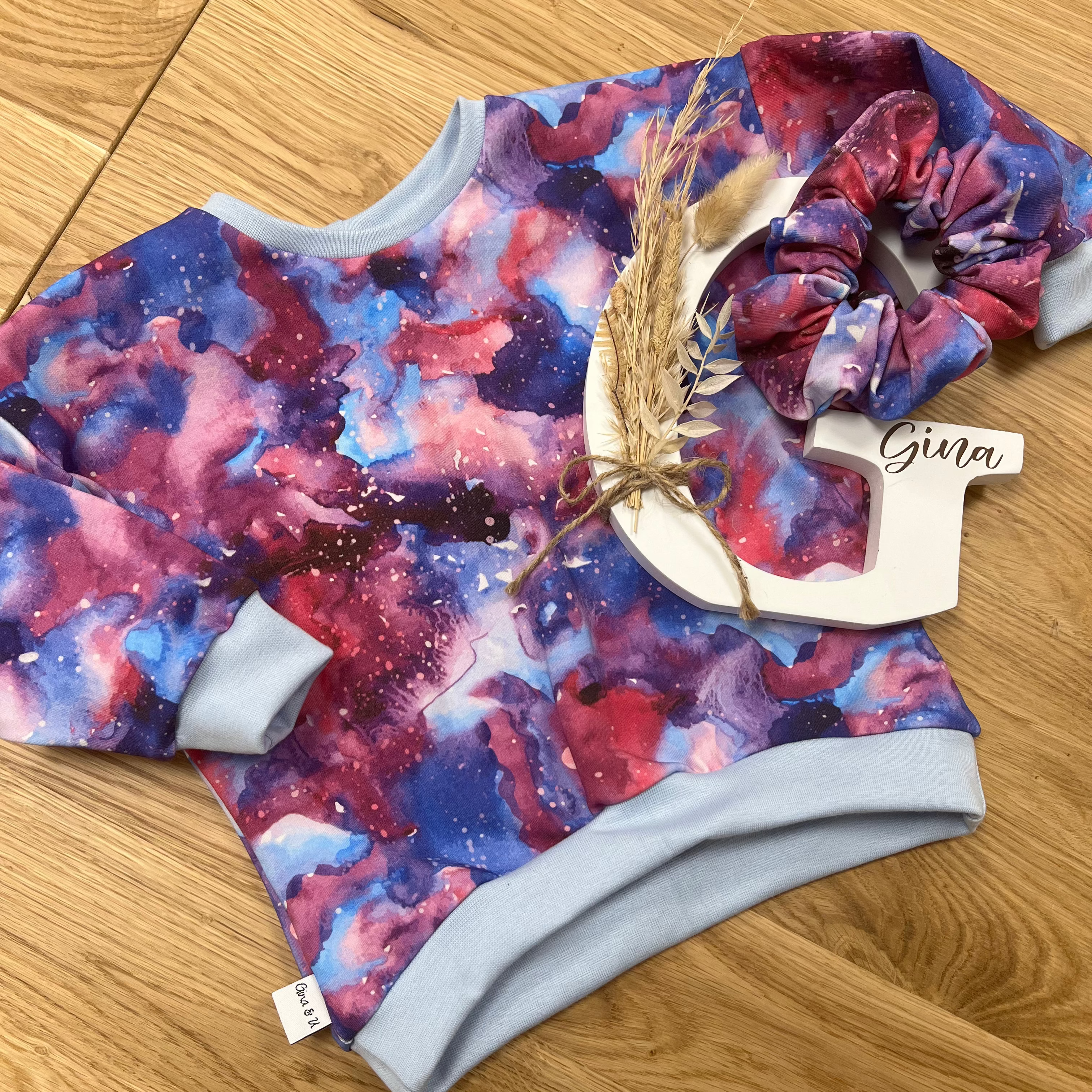 Stoffvorbestellung "lila galaxy"