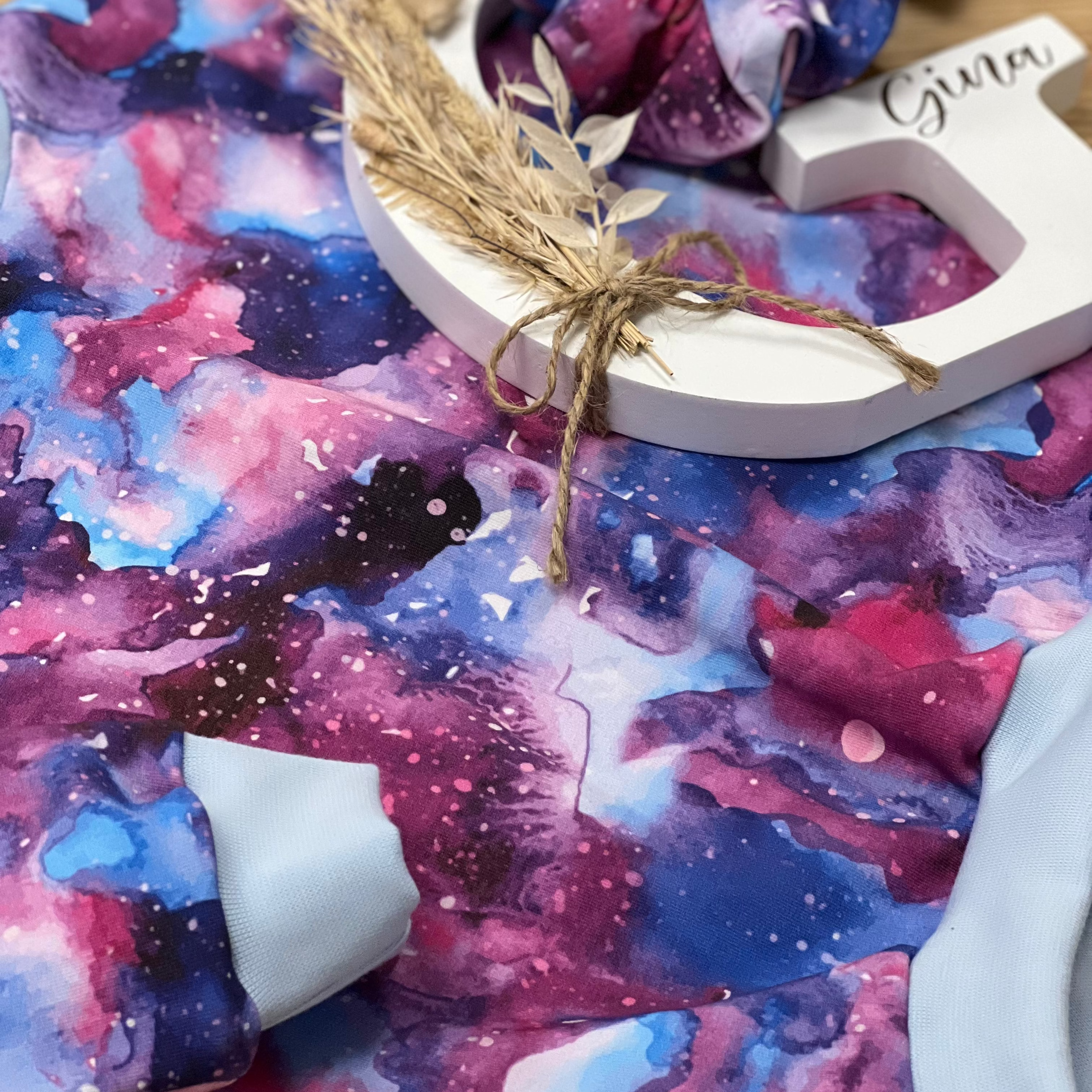 Stoffvorbestellung "lila galaxy"