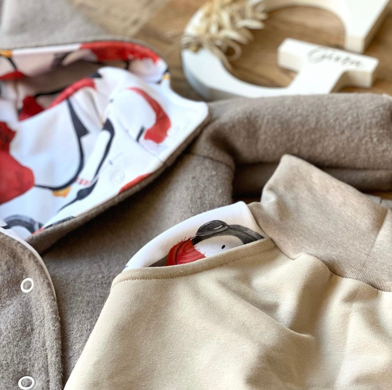 Bio French Terry "Pinguinparty"