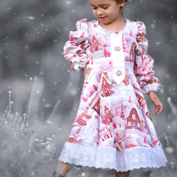 Stoffvorbestellung  "Winterwunderland rosé"