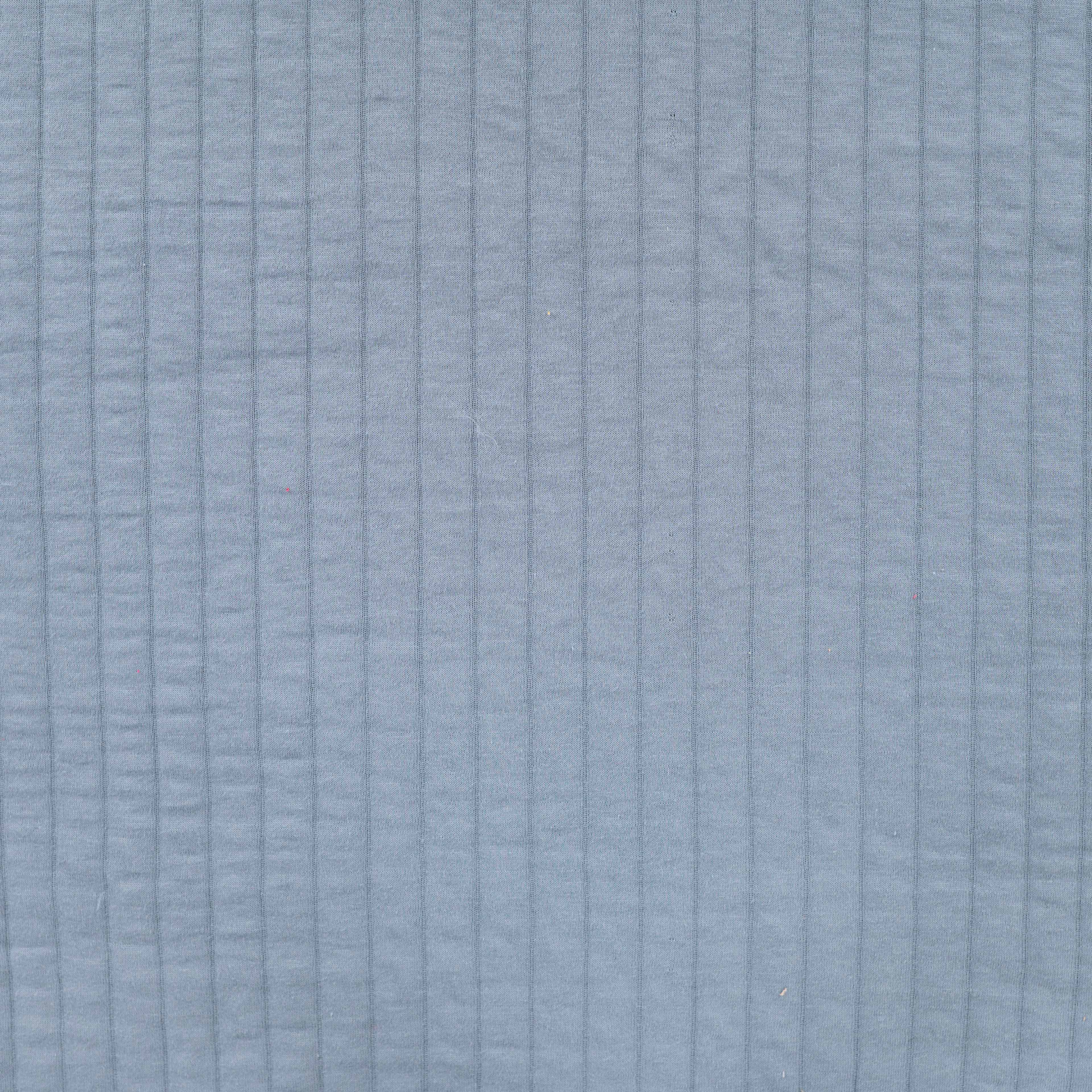 Jacquard Sweat gesteppt "graublau"