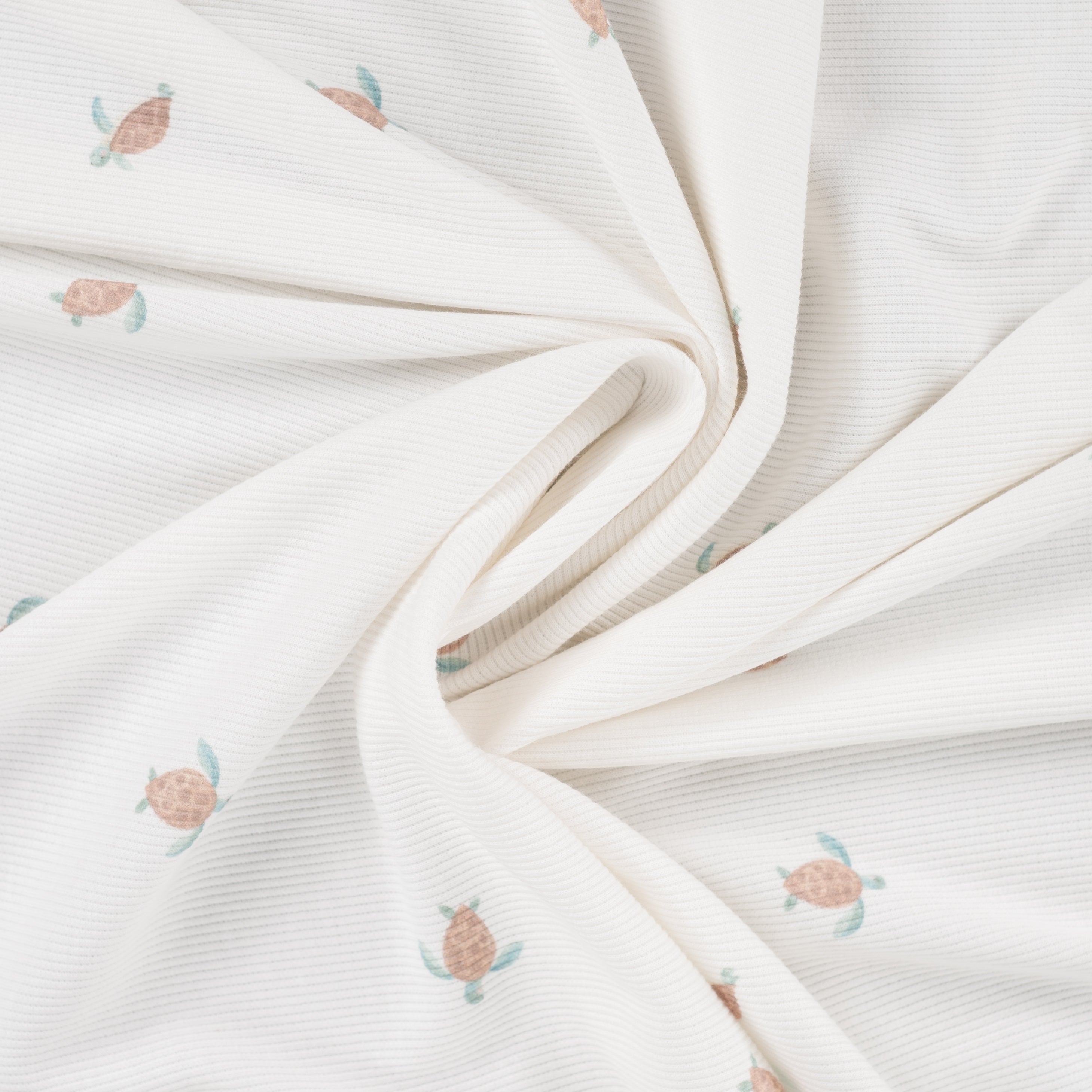 Rib Jersey Panel Schildkröte "Qjutest" Maße 58cmx135m