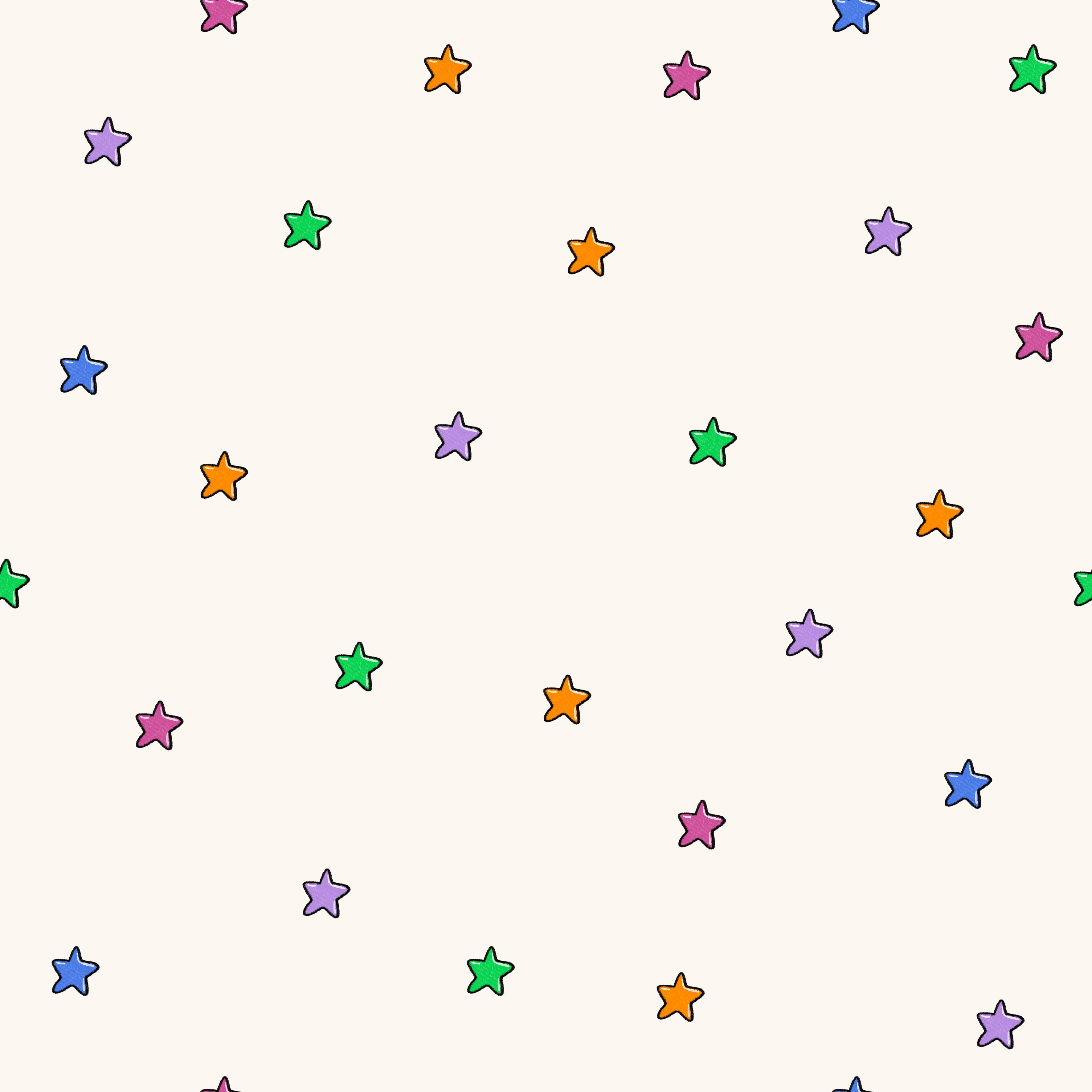 Kinderstoff Meterware mit süßen Sternen, passend zu den Bärchen voller Glück von Katzengold Design