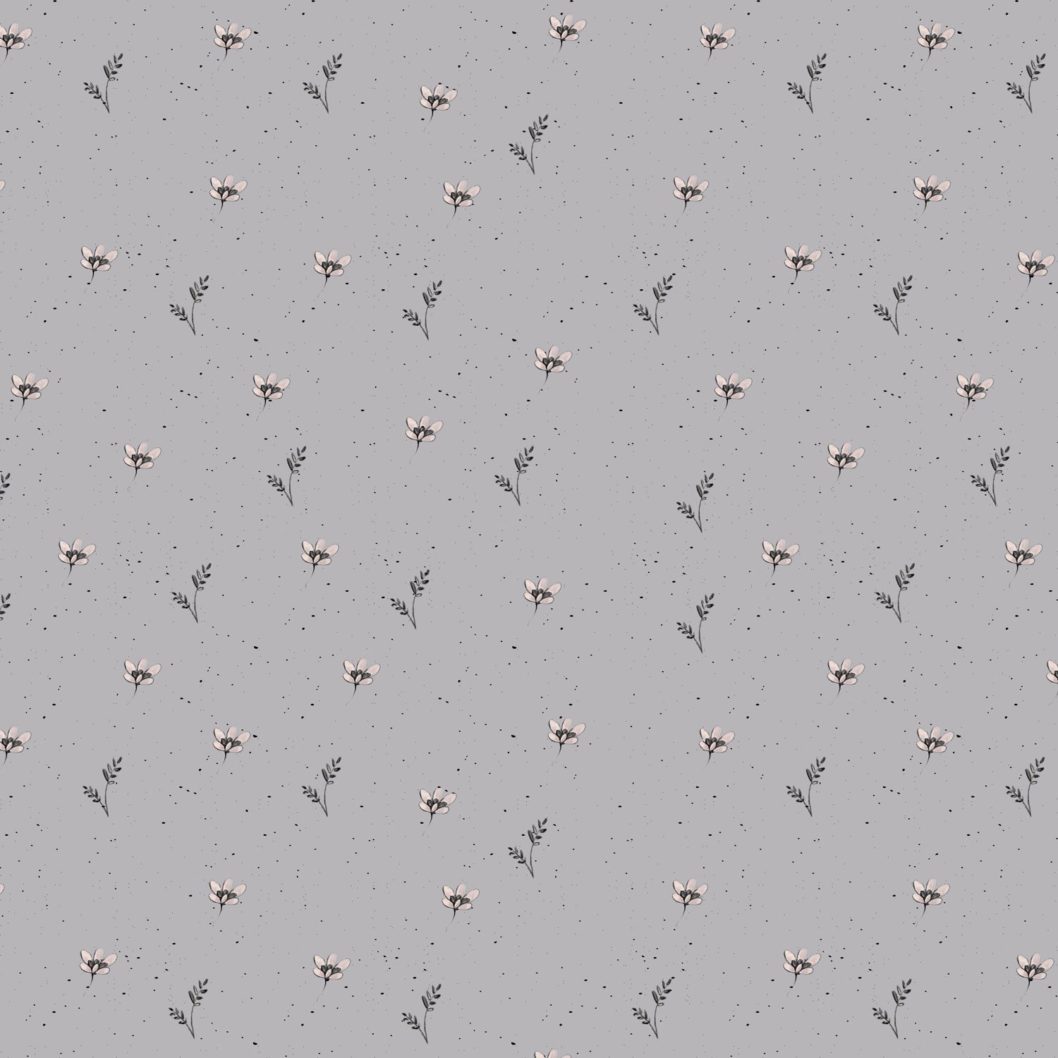 Damenstoff Blumestoff lila kleine blumen