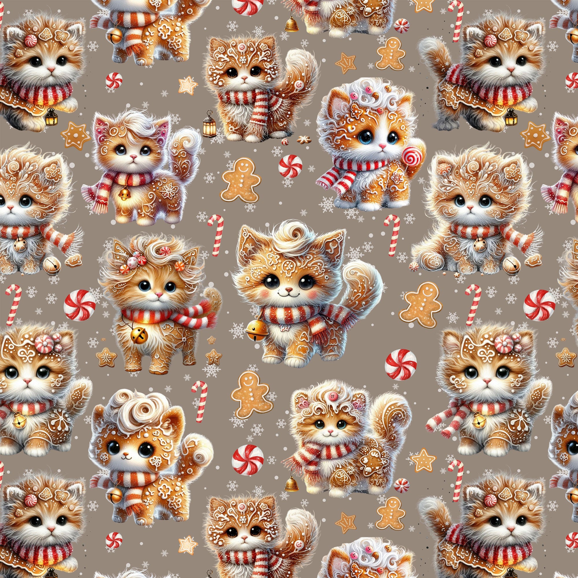 Stoffvorbestellung "Lebkuchen Katze"