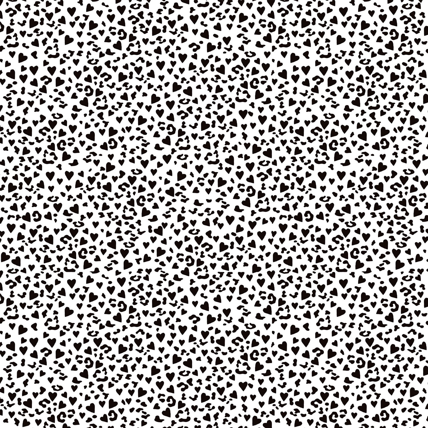 Kinderstoffe Meterware Leo Muster mit Herzchen von Katzengold Design