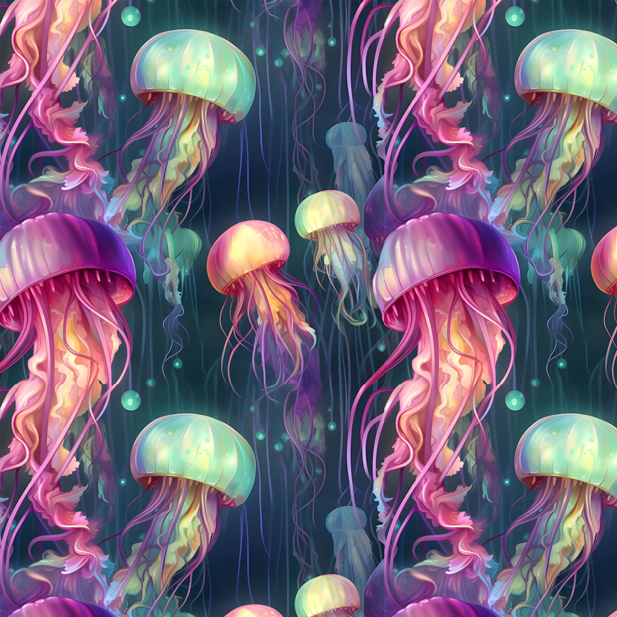 UV Stoff Badestoff Kinderstoff Quallen