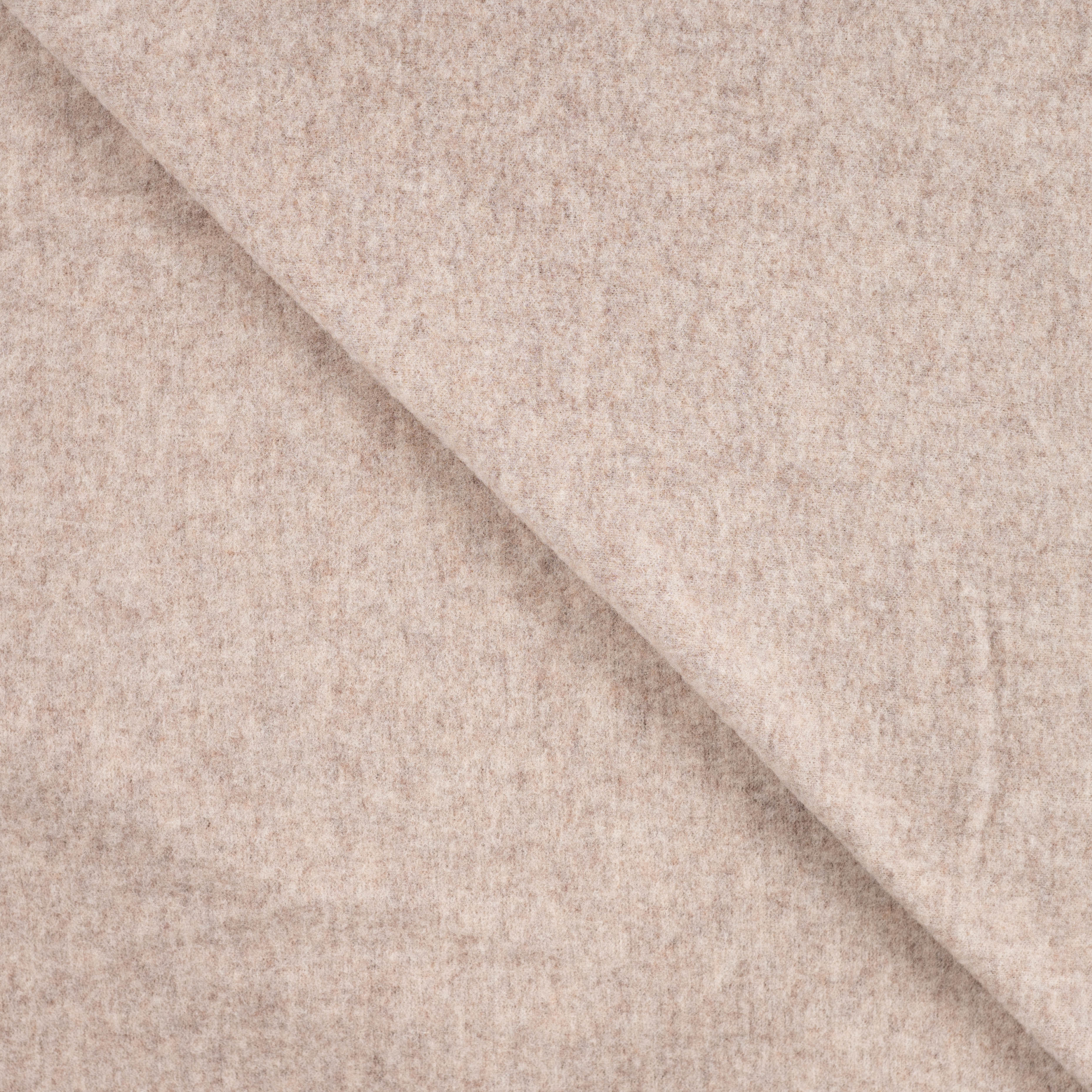 Merino Wollfleece "Ecru melange"