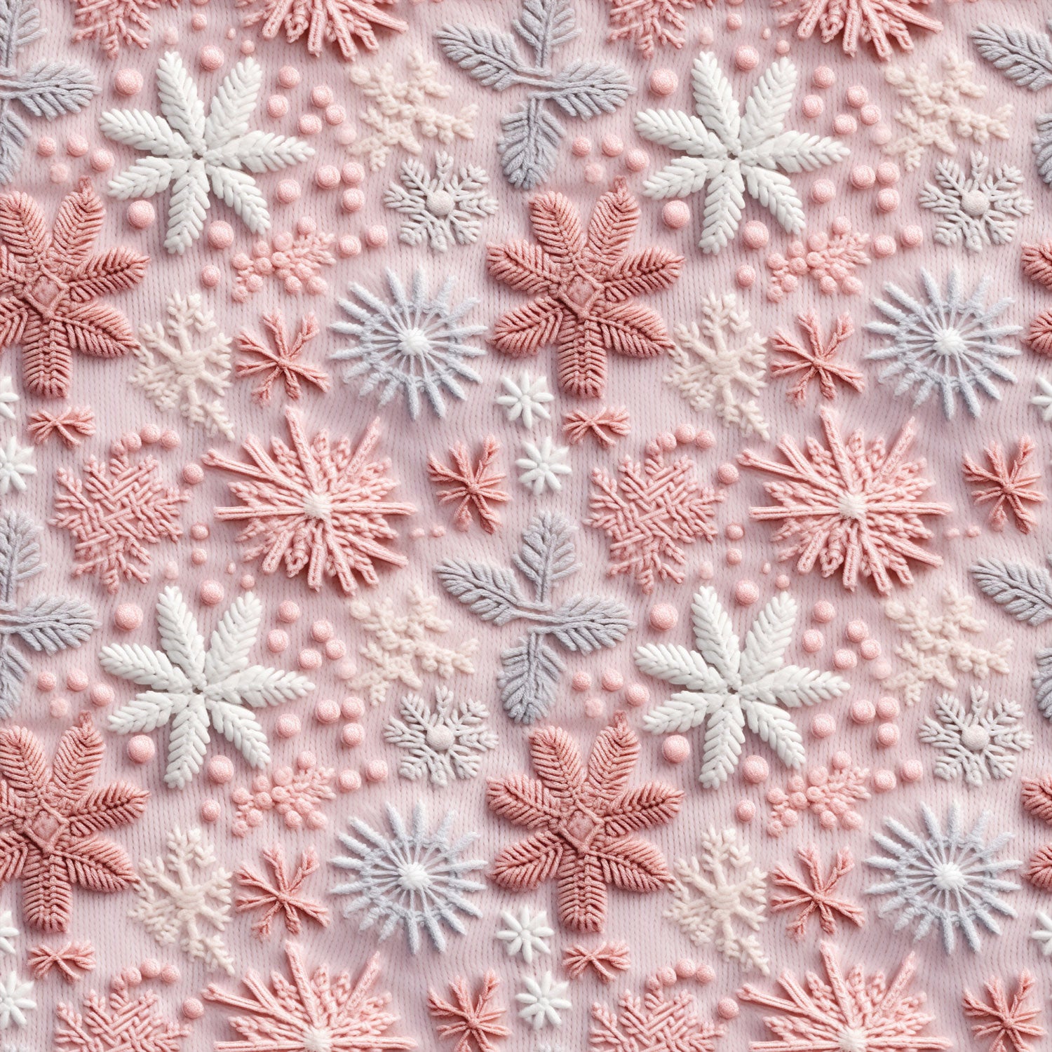 Stoffvorbestellung "rosa Schneeflocken"