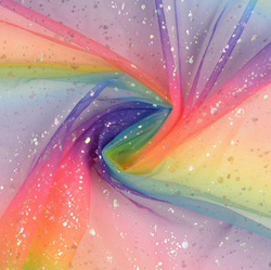 Tüll Multicolor Regenbogen Rainbow