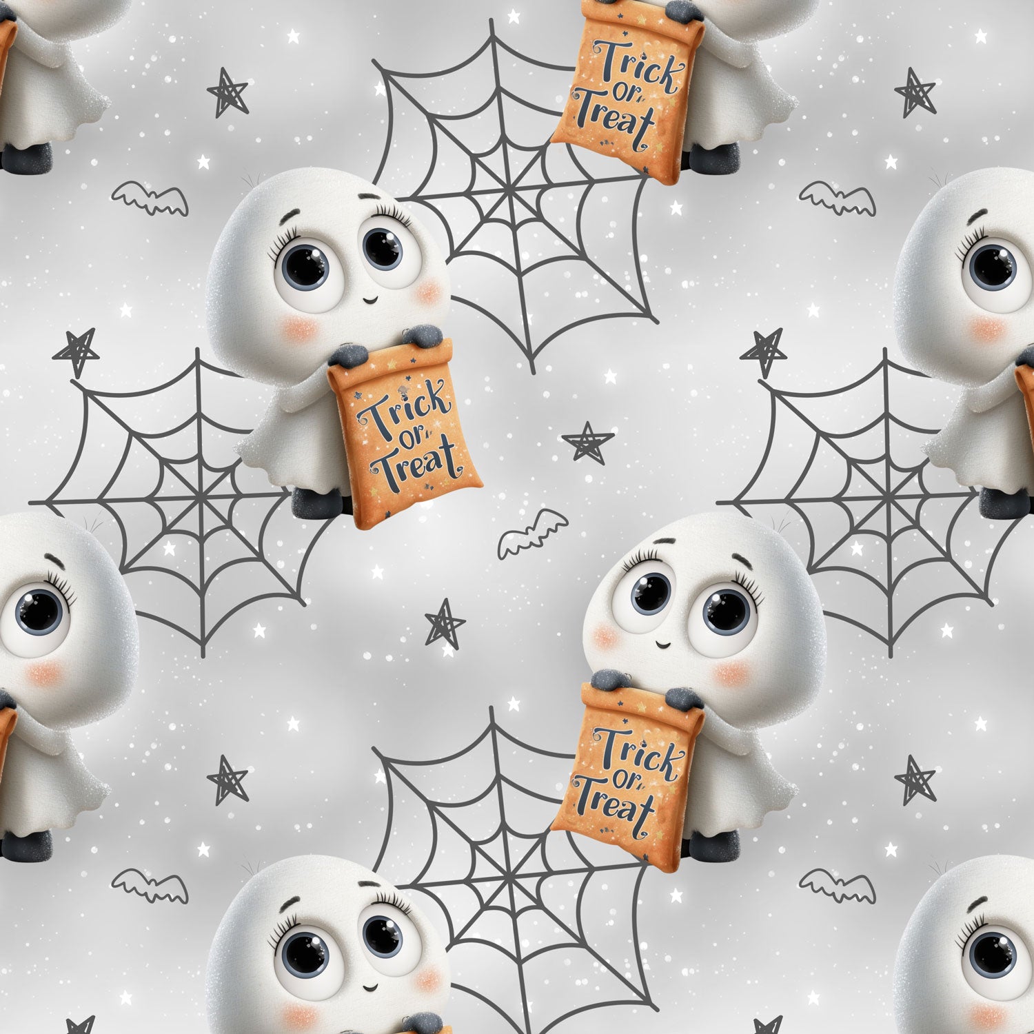 Stoffvorbestellung "Trick or Treat Ghosts"