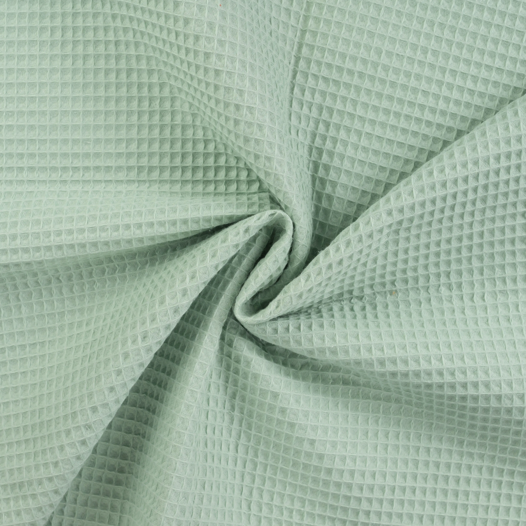 Waffeljersey Meterware Pastell Mint