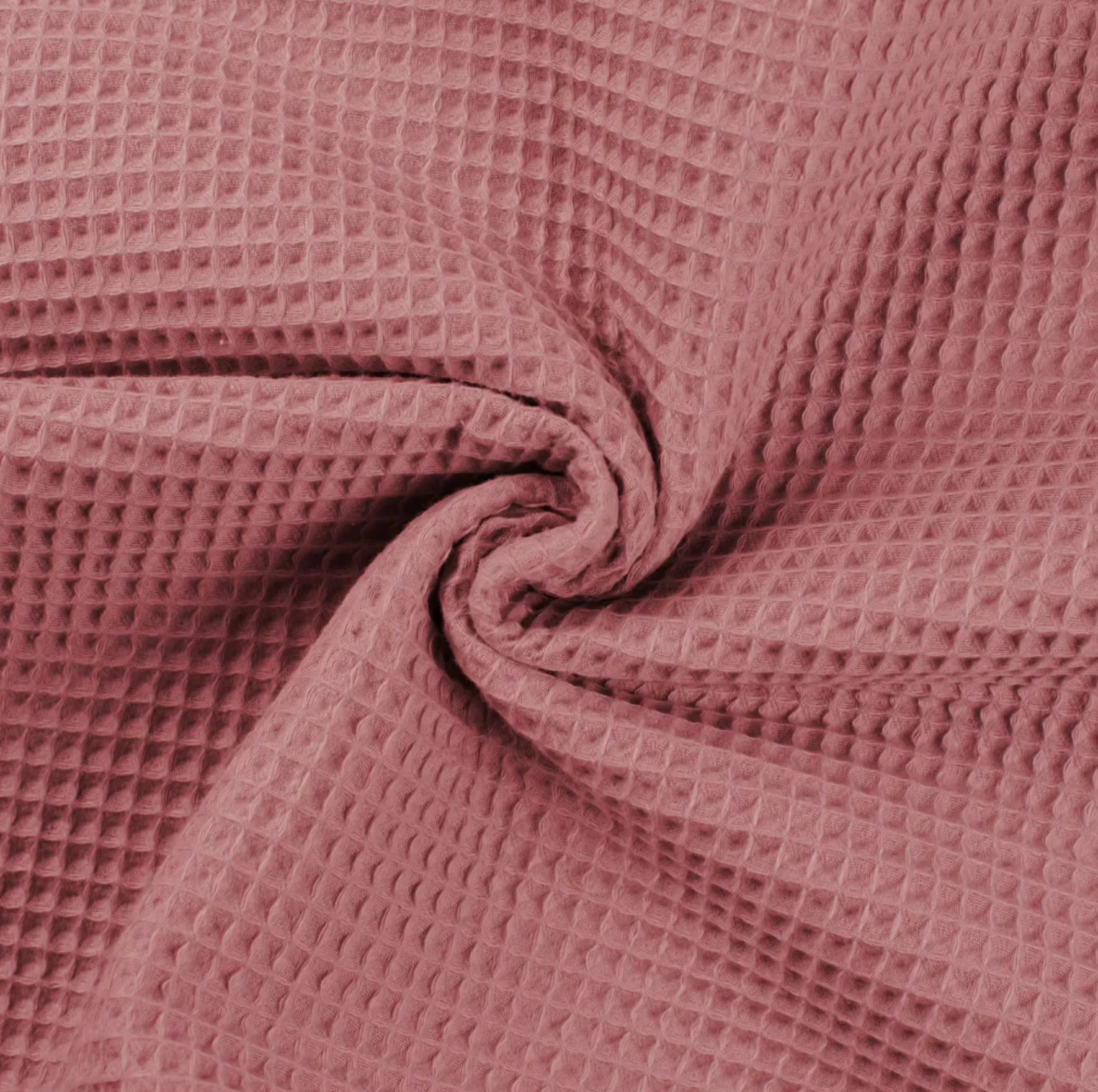 Waffelpique Meterware altrosa