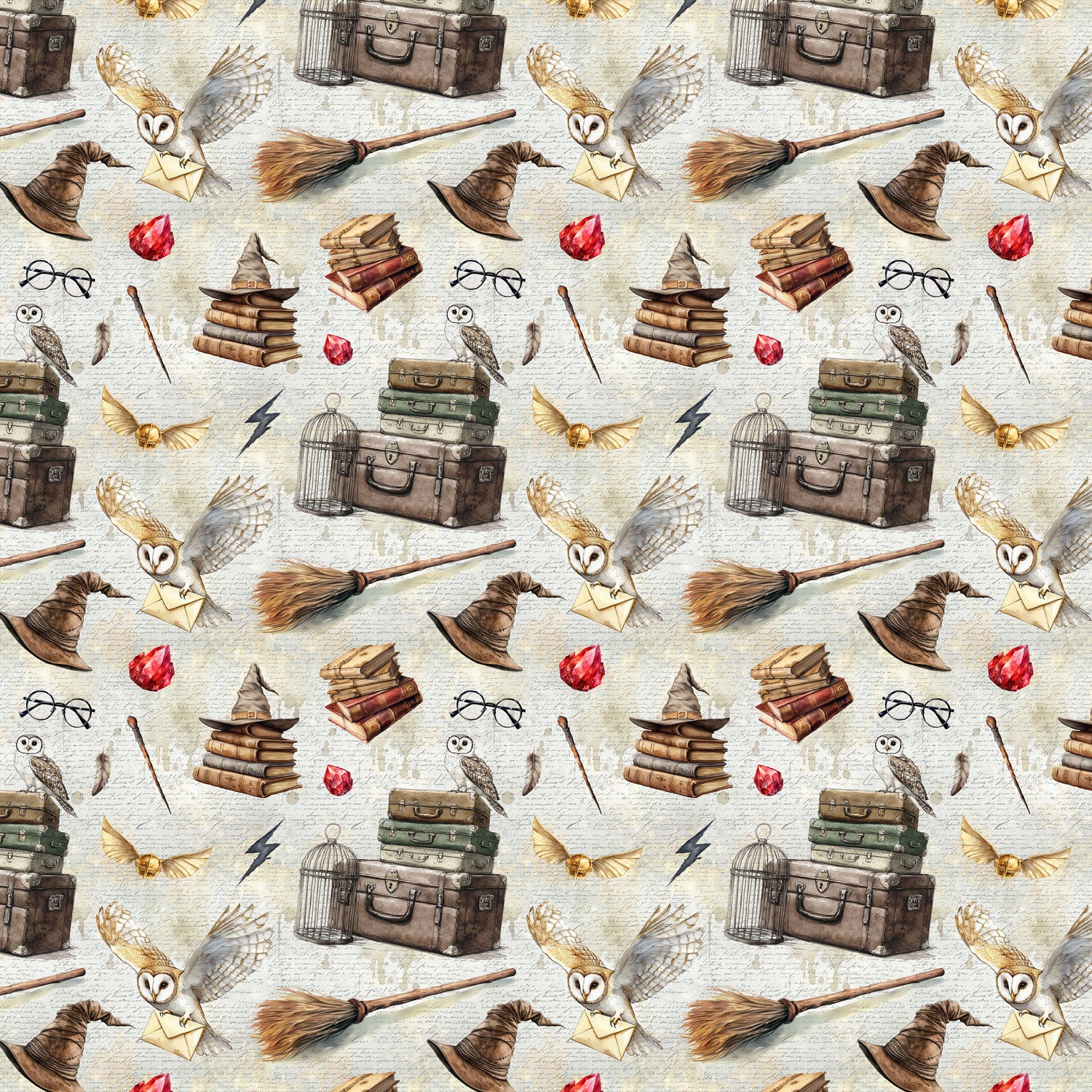 Stoffvorbestellung  "Wizard school beige"