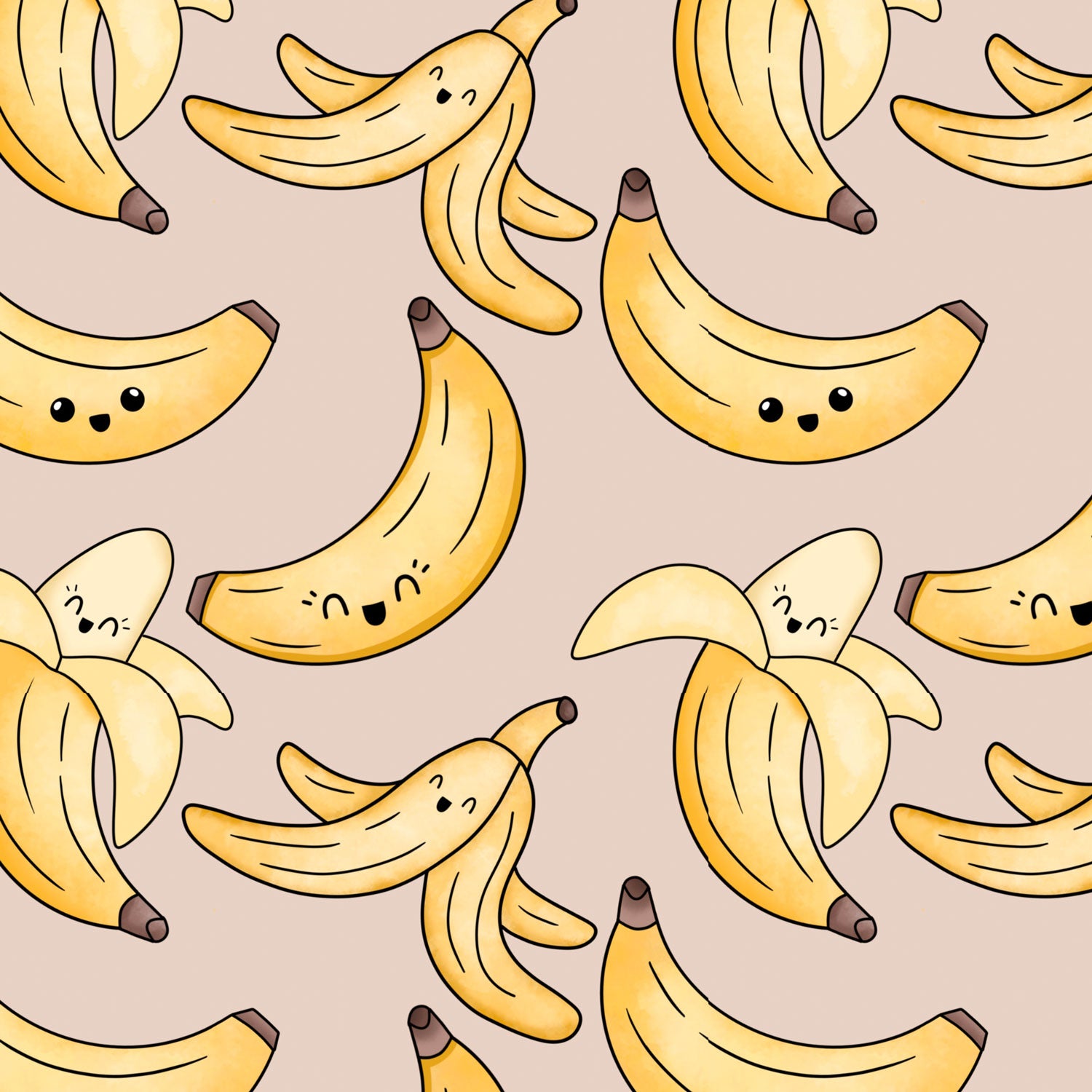 Bio French Terry "Bananen" REST 45cm